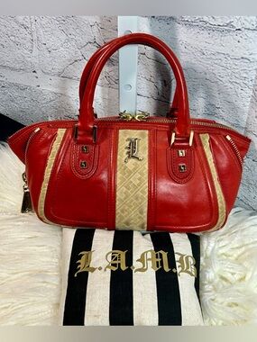 ❤️‍🔥L.A.M.B. Designer Leather Satchel❤️‍🔥
